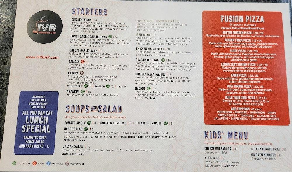 IVR Restaurant & Bar Menu image 2