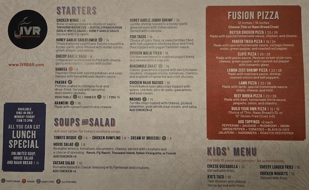 IVR Restaurant & Bar Menu image 3