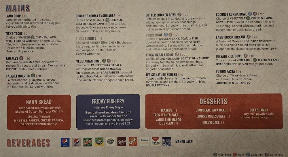 IVR Restaurant & Bar Menu image 4